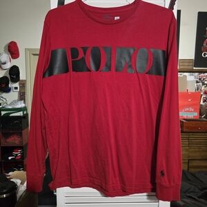 Polo by Ralph Lauren Red Long Sleeve Shirt
